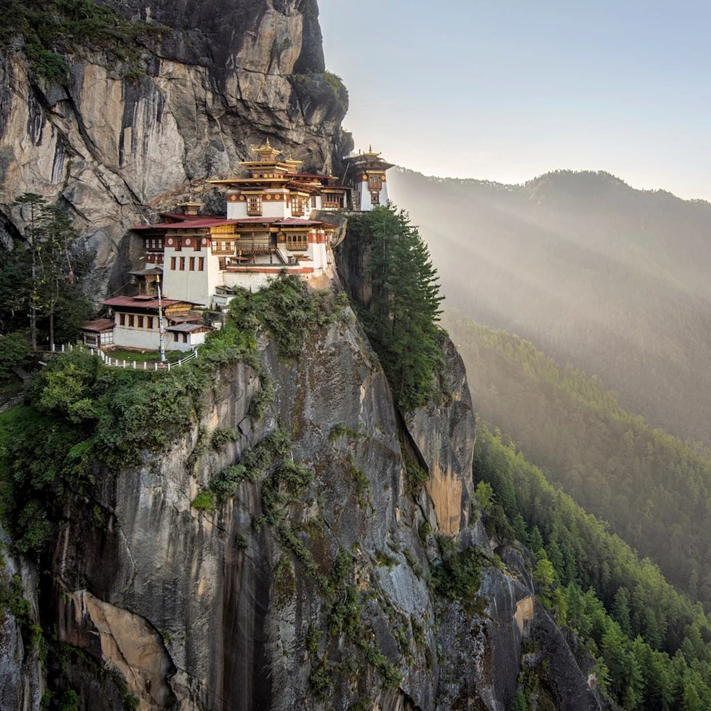 Taktsang monastery on its cliff above the Paro valley